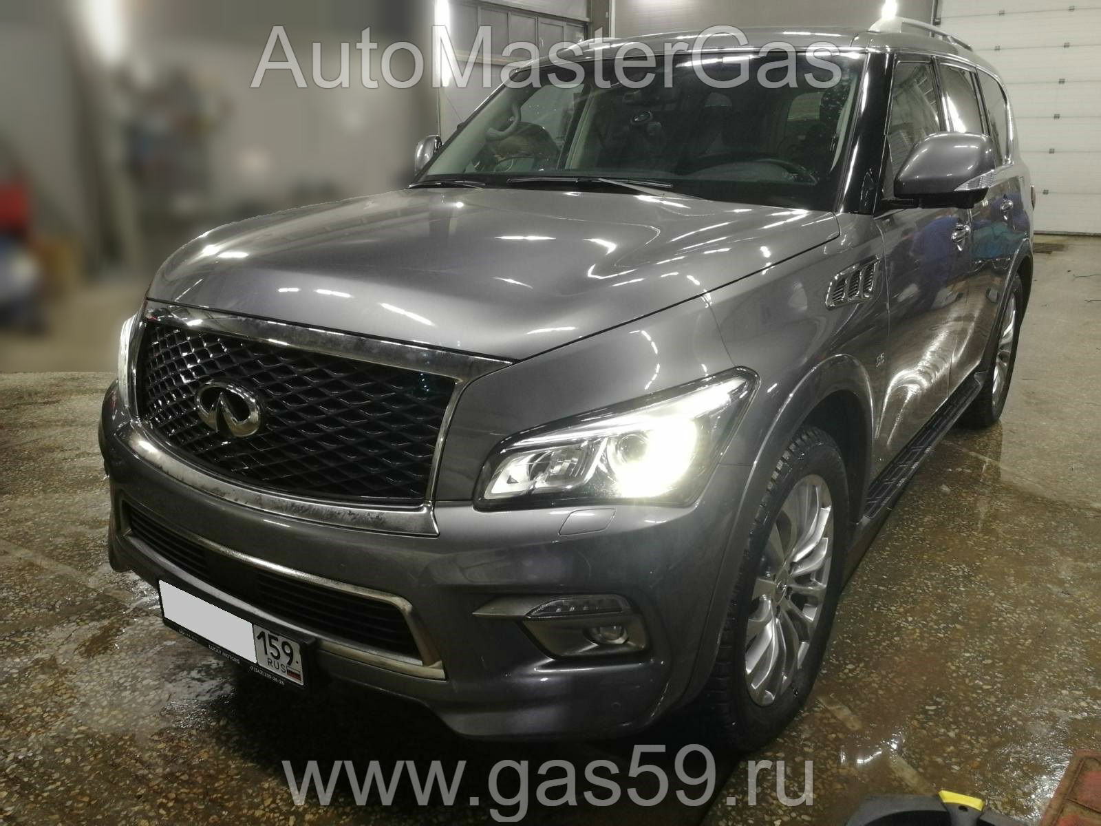 Установка ГБО на Infiniti QX80 2017г., ГБО 4 поколения, пропан STAG (Польша), V8 двигатель 5.6л. 8 цилиндров