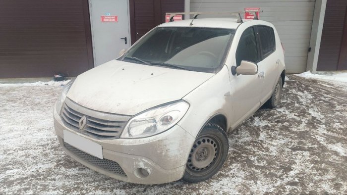 Установка ГБО на Renault Sandero 2011 г., ГБО 4 поколения, пропан Landi Renzo (Италия), двигатель 1.6 л. 4 цилиндра