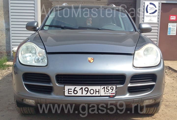 Установка ГБО на Porsche Cayenne 3.2, ГБО 4 поколения BRC P&D, с баллоном 100 литров