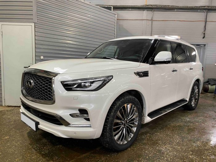 Установка ГБО на Infiniti QX80 2021 г., ГБО 4 поколения, пропан STAG (Польша), двигатель 5.6 л. 8 цилиндров