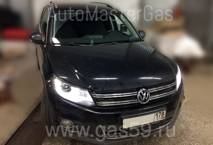 Установка ГБО на Volkswagen Tiguan 1.4, ГБО 4 поколения ROMANO, с тороидальным баллоном на 53 л.