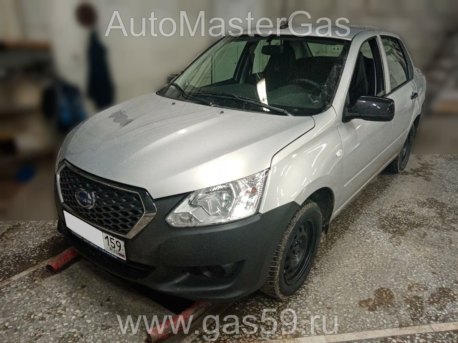 Установка ГБО на Datsun on-DO 2019г., ГБО 4 поколения, пропан DIGITRONIC (Италия), двигатель 1.6л. 4 цилиндра, баллон на 60 литров