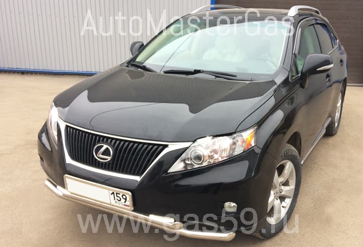 Установка ГБО на Lexus RX 350, ГБО 4 поколения LANDIRENZO (Италия), с тороидальным баллоном на 74 литра.