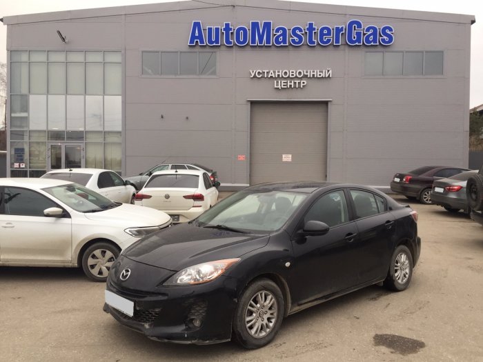 Установка ГБО на Mazda 3 2017г., ГБО 4 поколения, пропан OMVL (Турция), двигатель 1.6л. 4 цилиндра