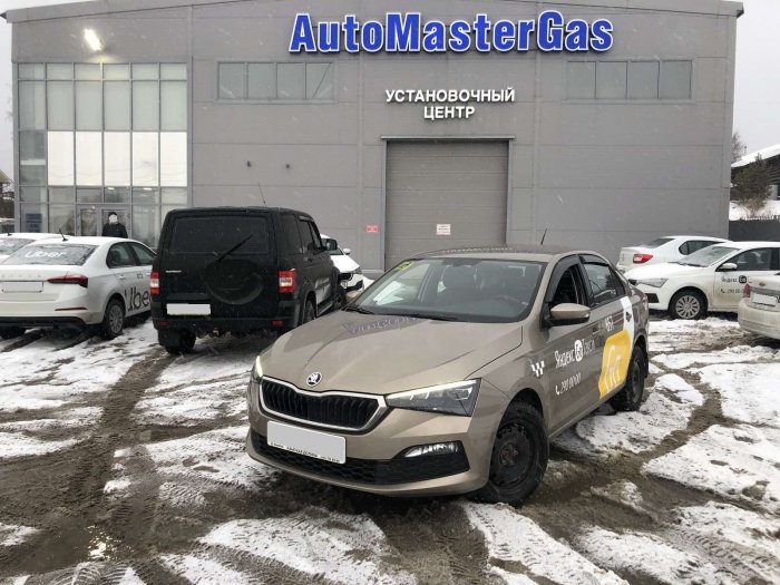 Установка ГБО на Skoda Rapid 2020г., ГБО 4 поколения, пропан OMVL (Турция), двигатель 1.6л. 4 цилиндра