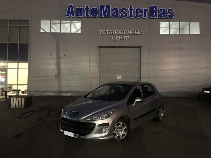Установка ГБО на Peugeot 308 2010г., ГБО 4 поколения, пропан DIGITRONIC (Италия), двигатель 1.6л. 4 цилиндра