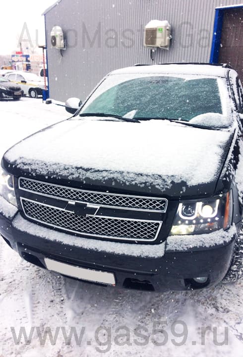 Установка ГБО на CHEVROLET TAHOE, ГБО 4-го поколения LANDI RENZO (Италия), с тороидальным баллоном на 94 л