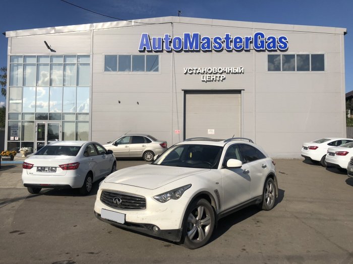 Установка ГБО на Infiniti FX37 2010г., ГБО 4 поколения, пропан LANDI RENZO (Италия), двигатель 3.7л. 6 цилиндров